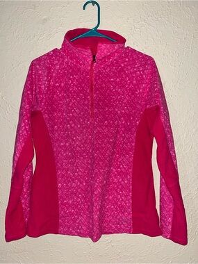 Women's Pink Fleece Half-Zip Jacket